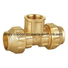 Forging Brass Compression Female Tee (IC-7015)